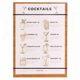 thumbnail of Tabla Porta Menú Con Elásticos  22,9X31,8X0,4 Cm Natural Bambú