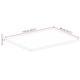 thumbnail of vidaXL Tafelblad met natuurlijke rand 110x80x2,5 cm massief mangohout