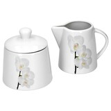 thumbnail of Kaffeeergänzungsset Milchkännchen & Zuckerdose Vanda weiße Orchidee