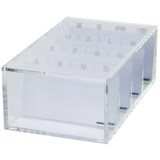thumbnail of Visitenkartenbox Acryl glasklar mit A-Z Register Packung mit 6 Stück