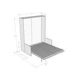 thumbnail of Doppelbett Sofà Kentaro vertikal klappbar Walnuss (ALESSIA 20) Klappbett