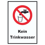thumbnail of Kein Trinkwasser Schild Nicht Trinken A2 (420x594mm)