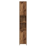 thumbnail of vidaXL Badschrank Altholz-Optik 30x30x183,5 cm Holzwerkstoff