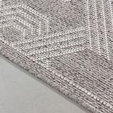 thumbnail of Küchenteppich Geo-Muster Robust Waschbar Strapazierfähig Terrasse Garten Grau 80x150 cm OEKO-TEX Schadstoffgeprüft – ORLA von Kadima Design