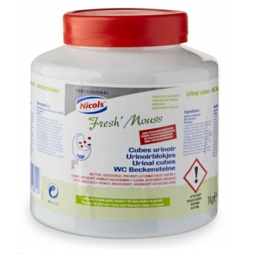 Parfümierte Urinalwürfel - FRESHMOUSS x 1kg - Nicols Professional
