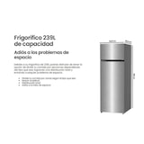 thumbnail of Frigorífico INFINITON de duas portas FG-239D16XEV2, 239 litros, 160 cm, DESCONGELAÇÃO, Cíclico, E, Inox