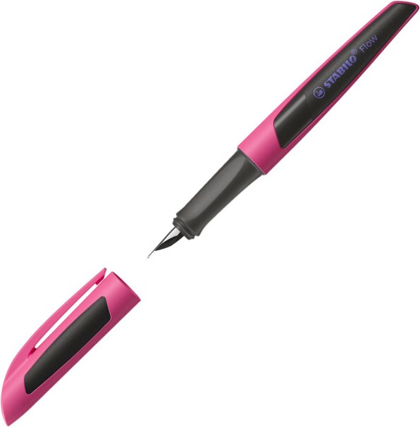 Füllfederhalter Patrone M Flow "SPORTY", pink/schwarz