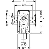 thumbnail of Geberit GIS Waschtisch-Set für Standarmatur, mit UP-Geruchverschluss