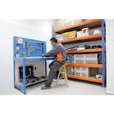 thumbnail of SimonRack Industrieregal, 3000x1500x600 mm, 600 kg am Biegepunkt, 5 Holzböden, Garagenregal, Grau/Holz- Simonforte