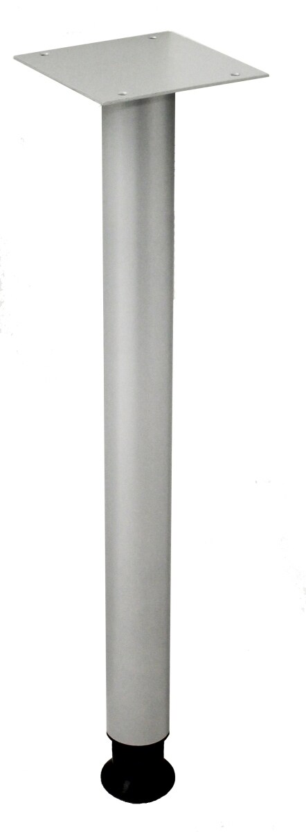 Hammerbacher Stützfuß mit Anschraubplatte höhenverstellbarsparent VE=2 Stück anthrazit