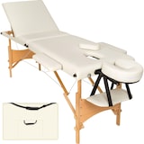 thumbnail of 3 Zonen Massageliege mit Polsterung und Holzgestellbeige