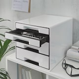 thumbnail of Leitz Schubladenbox CUBE 52521001 4Schubfächer weiß