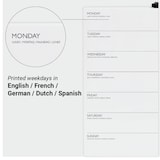 thumbnail of DESQ | Weekplanner - Whiteboard 40 x 50 cm | Verticale indeling + Notities | Magnetisch