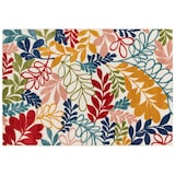 thumbnail of Tapis rectangulaire à poils ras motif floral multicolore 200 x 290 cm - Oviala