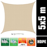 thumbnail of UV Sonnensegel Wasserdurchlässig 5x5 - Viereckig - Sonnenschutz Garten Terrasse
