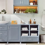 thumbnail of Relaxdays Aufbewahrungsbox mit Deckel, Bambus Kasten, Deko, für Utensilien, Allzweckkiste, klein, HBT: 7x22x15 cm, natur