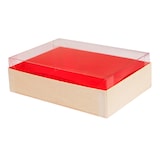 thumbnail of PACKNWOOD - 100uds - Caja de madera plegable SAMURAI 709ml Interior rojo brillante 165x120x36mm - 210SAMRED120