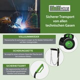thumbnail of Gasflaschenkarre 100kg Traglast mit Handschutzbügel & Sicherungskette Transport von technischen Gase