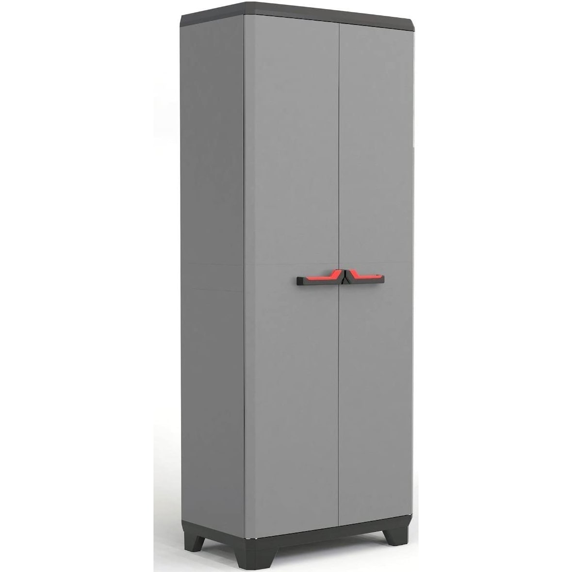 Keter Armadio Stilo Alto, 3 ripiani, 45 Kg di portata, Grigio, 68x39x173H cm
