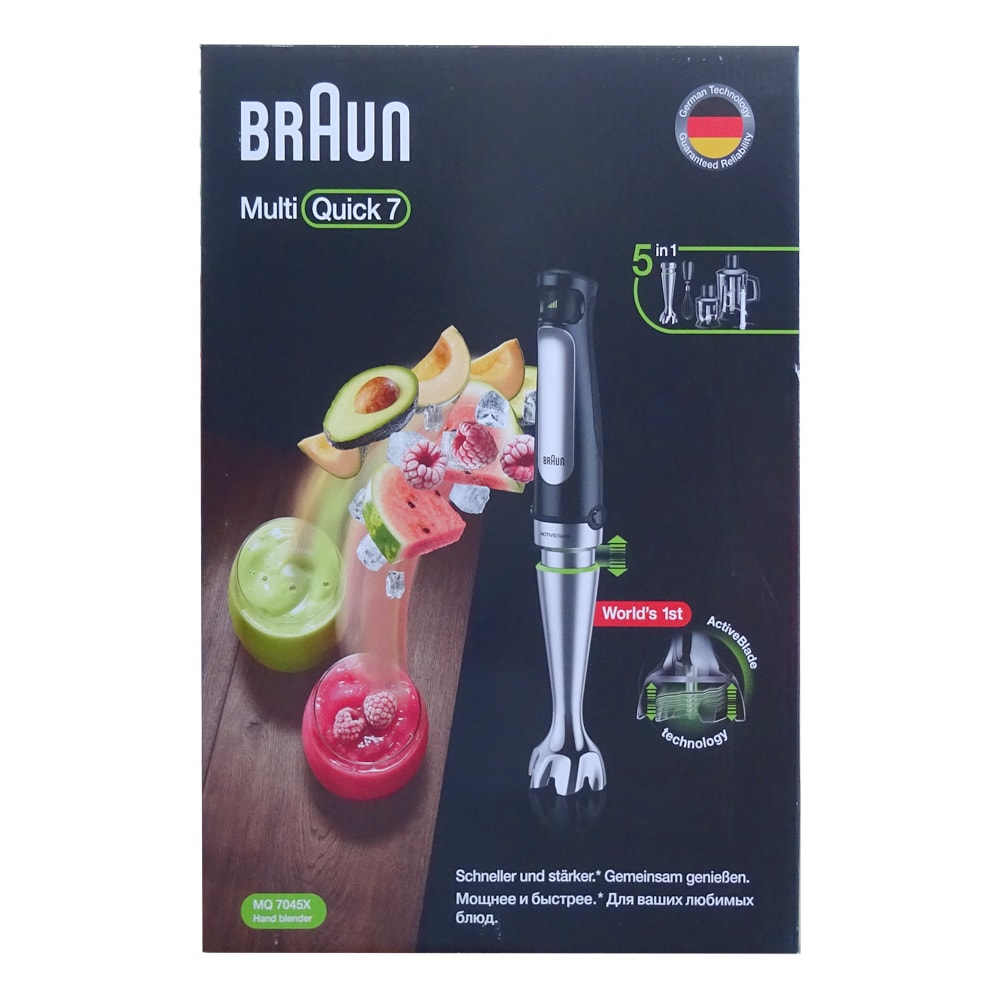 Braun Varinha mágica MultiQuick 7 MQ 7045X 1,25 l 1000 W preto, aço inoxidável