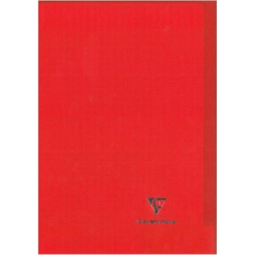 Lot de 10 Cahier Kover Book 17x22, 96p./48 feuilles 90 g/m² piquées, couv. transparente rouge, Séyès