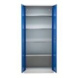 thumbnail of PROREGAL Stahlschrank BEE mit 8 lackierten Fachböden | HxBxT 195x92x50cm | Weiß-Blau | Werkstattschrank Werkzeugschrank Aktenschrank Universalschrank