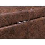 thumbnail of Cassapanca portaoggetti panca Kriens XXL, tessuto/tessuto, 180x45x45cm ~ finto camoscio