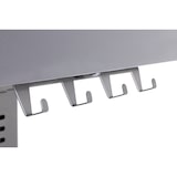 thumbnail of Tarrington House Barbecue a gas con 4 bruciatori principali + 1 laterale Glenwood, area cottura 41 × 71 cm, tavolino, con ruote, Edelstahl, grigio