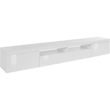 thumbnail of Mobile porta tv 2 ante con un'anta 240 240x40x35cm Bianco Laccato Lucido - SOLSTICE