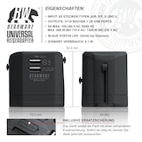 thumbnail of BEARWARE All-in-One Universal-Reiseadapter - Reise-Steckdosen-Adapter / Stromadapter - Reisestecker - World Travel Adapter / Plug