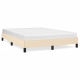 thumbnail of vidaXL Bedframe zonder matras stof crèmekleurig 140x200 cm