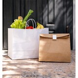 thumbnail of MONOUSO - Tüten Papier Weiße mit Gedrehten Griffen 80 g/m² 32+16x26cm (250 Stück)