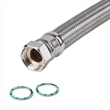 thumbnail of Edelstahl Panzerschlauch 1 Zoll 50cm 500mm DN25 Brauchwasser Flexschlauch