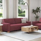 thumbnail of vidaXL 2-tlg. Sofagarnitur mit Kissen Weinrot Stoff