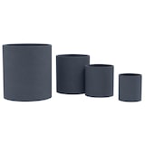 thumbnail of 4er Set Pflanzkübel rund 1 anthrazit