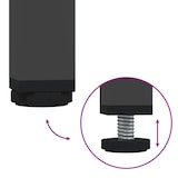 thumbnail of vidaXL Sideboard Schwarz 68x39x73,5 cm Kaltgewalzter Stahl