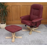 thumbnail of Relaxsessel Fernsehsessel Sessel ohne Hocker M56 Kunstleder FSC®-zertifiziert ~ bordeaux