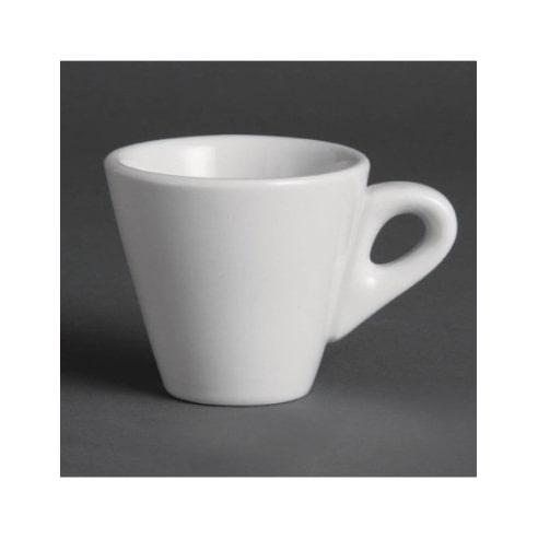Tasses à espresso coniques blanches 60ml Olympia