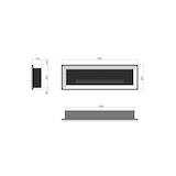 thumbnail of FRAME 1500 - Lareira biológica de uma face, encastrável ou mural - Preto