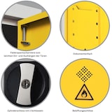 thumbnail of PROREGAL Gefahrstoffschrank Snake| HxBxT 195x92x42 cm | Grau-Rapsgel