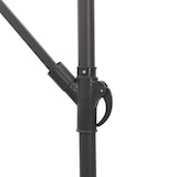 thumbnail of Sombrilla de jardín con poste de acero blanca 290x290x238 cm