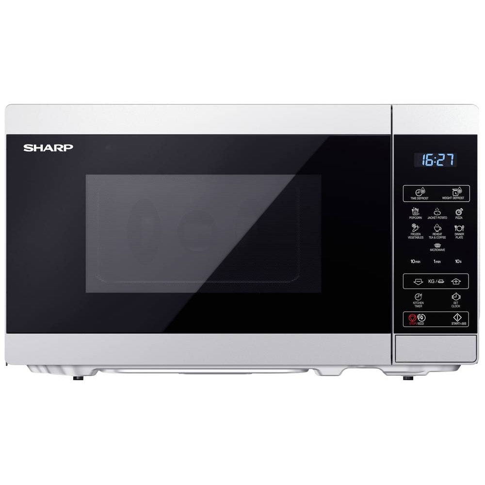 Sharp YC-MS02ES Mikrowelle Schwarz, Silber, Weiß 800 W