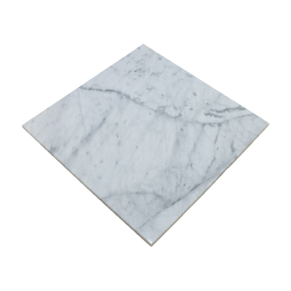 Stamp Reverdy Plateau Marbre véritable 60x60 blanc
