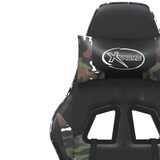 thumbnail of vidaXL Gaming-Stuhl mit Massagefunktion Schwarz Tarnfarben Kunstleder