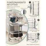 thumbnail of Sirge AsciugaSano 220W Digitaler beheizbarer Wäscheständer, 1-9h Timer, Temperatur 30-70°C, Display