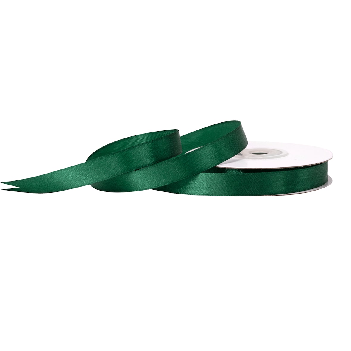 12mm Satinband 25m Schleifenband Geschenkband Stoffband Bastelband Dunkelgrün