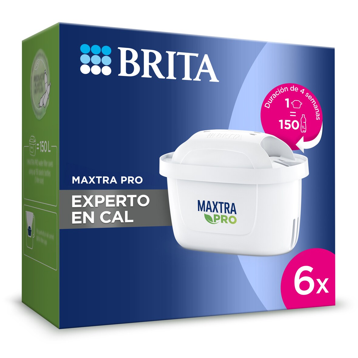 BRITA Filtro MAXTRA PRO Experto en Cal pack 6 Compatible con todas las Jarras