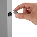 thumbnail of tectake Tavolo da giardino Bianca in alluminio, piedi regolabili in altezza, 150 x 90 x 74,5 cm - grigio/argento - 404402