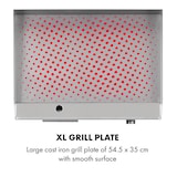 thumbnail of Grillmeile 3000G Elektrogrill 3000W Grillplatte 54,5x35cm glatt Silber-Metallic