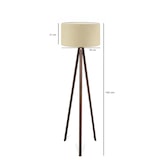 thumbnail of WellHome - Lámpara de pie 100% madera 21x38x140cm, casquillo - E27